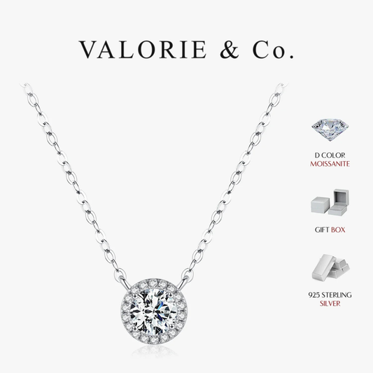 VALORIE® 0.8 Carat Moissanite Pendant Necklace