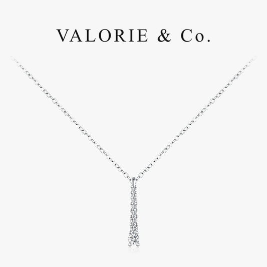 VALORIE® Minimalist Moissanite Necklace