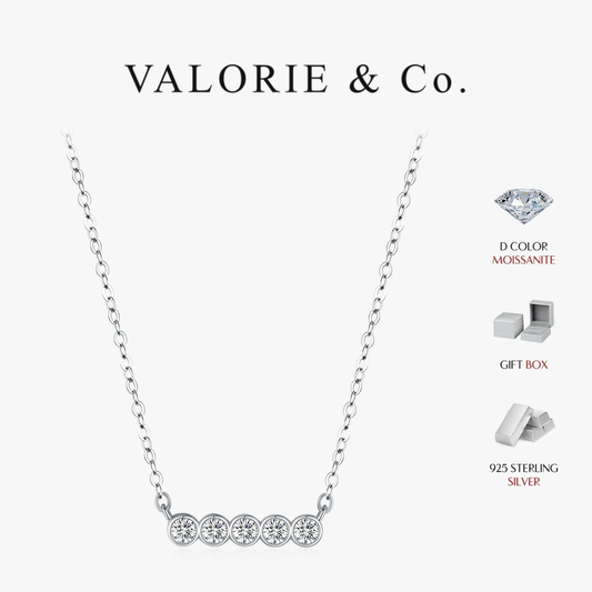 VALORIE® Moissanite Stackable Pendant Necklace